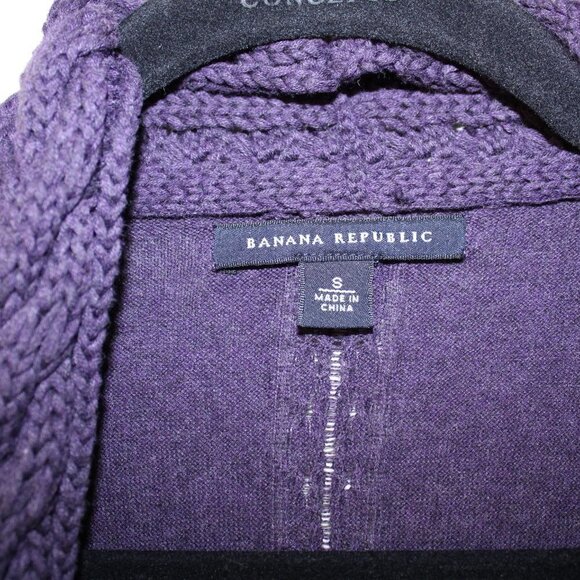 Banana Republic Women's Purple cardigan open front sleeveless size S - Picture 3 of 6